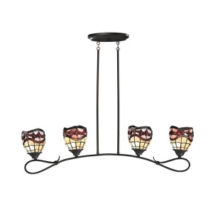 Dale Tiffany Fall River 4-Light Hanging Fixture Th12427 - All