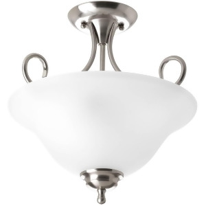 Progress Semi-flush 2-Light Close-To-Ceiling in Brushed Nickel P3460-09et - All