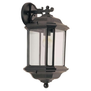 Sea Gull Lighting Single-Light Kent Outdoor Wall Lantern in Black 84032-12 - All