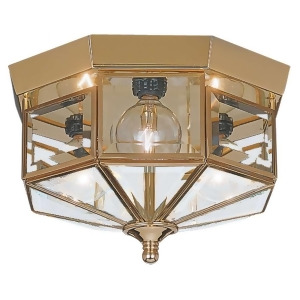 Sea Gull Lighting Three-Light Bound Glass Ceiling in Polished Brass 7661-02 - All