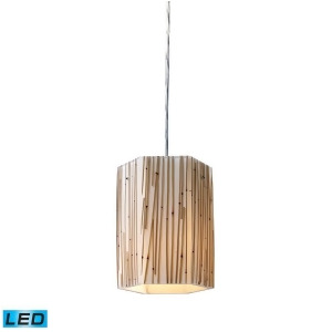 Elk Modern Organics 1-Light Pendant Bamboo in Polished Chrome 19061-1-Led - All