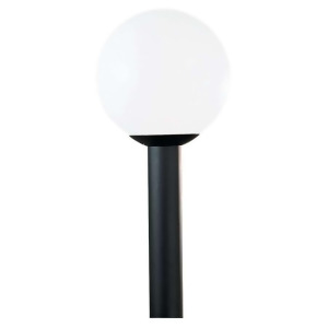 Sea Gull Lighting Single-Light Outdoor Post Lantern in White Plastic 8252-68 - All