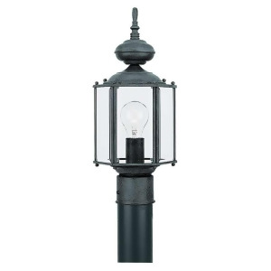 Sea Gull Lighting Outdoor Post Lantern w/ Clear Beveled Glass 8209-12 - All