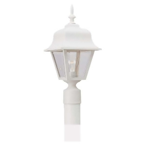 Sea Gull Lighting Single-Light Post Lantern in White 8255-15 - All