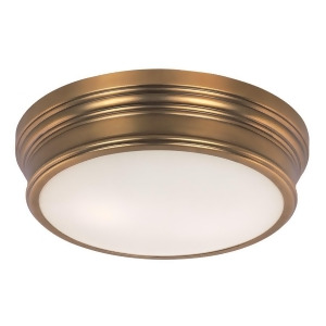Maxim Lighting Fairmont 2-Light Flush Mount in Natural Aged Brass 22370Swnab - All