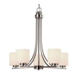 Canarm Leigha 5 Light Chandelier in Brushed Nickel Ich423a05bn - All