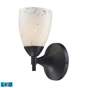 Elk Celina 1-Light Sconce in Dark Rust and Snow White Glass 10150-1Dr-sw-led - All
