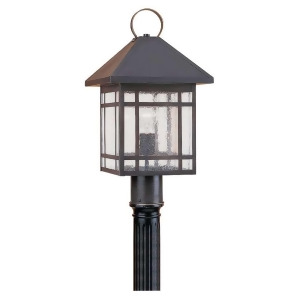 Sea Gull Lighting Single-Light Largo Post Lantern in Antique Bronze 82007-71 - All