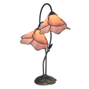 Dale Tiffany Poelking 2-Light Pink Lily Table Lamp Tt12146 - All