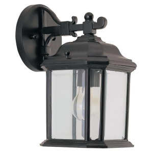 Sea Gull Lighting Single-Light Kent Outdoor Wall Lantern in Black 84029-12 - All