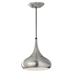 Feiss Beso 1-Light Pendant in Brushed Steel P1253bs - All
