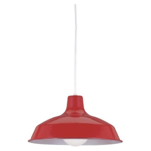 Sea Gull Lighting Single-Light Red Pendant in Red 6519-21 - All