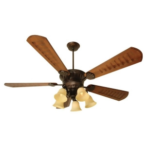 Craftmade Ceiling Fan Oiled Bronze Epic w/ 70 Blades and Light Kit K10685 - All