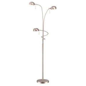 Lite Source 2-Lite Floor Lamp w/ Reading Lamp Ls-82100ps - All