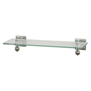 Sterling Industries Glass Shelf with Brushed Steel Accents 131-008 - All