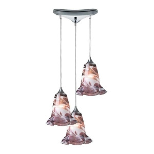 Elk Lighting Vestido 3 Light Pendant in Polished Chrome 31342-3Vpur - All