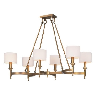 Maxim Lighting Fairmont 6-Light Chandelier in Natural Aged Brass 22376Omnab - All