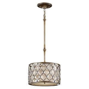 Feiss Lucia 1-Light Pendant in Burnished Silver P1259bus - All