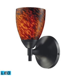 Elk Celina 1-Light Sconce in Dark Rust and Espresso Glass 10150-1Dr-es-led - All