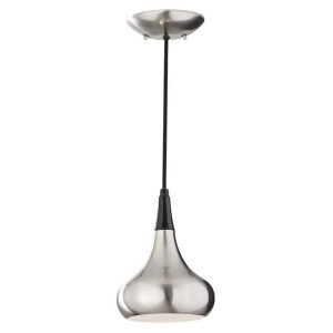 Feiss Beso 1-Light Mini Pendant in Brushed Steel P1254bs - All