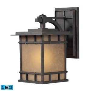 Elk Lighting Newlton 1 Light Outdoor Sconce in Weathered Charcoal 45011-1-Led - All