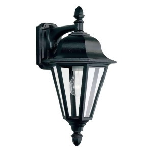 Sea Gull Lighting Single-Light Brentwood Outdoor Wall Lantern in Black 8825-12 - All