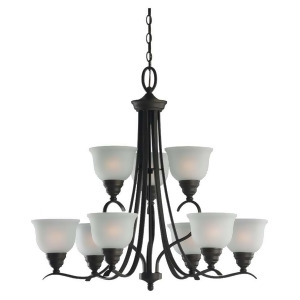 Sea Gull Lighting Nine Light Chandelier in Heirloom Bronze 31627-782 - All