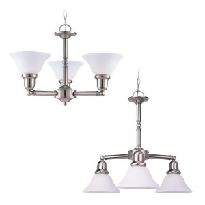 Sea Gull Lighting Three-Light Sussex Chandelier in Brushed Nickel 31060-962 - All