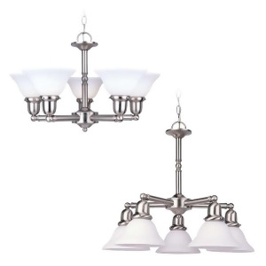 Sea Gull Lighting Five-Light Sussex Chandelier in Brushed Nickel 31061-962 - All