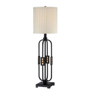Lite Source Table Lamp Metal Body Fabric Shade Ls-22165 - All