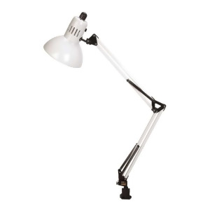 Lite Source Clamp On Swing Arm Lamp White Ls-105wht - All