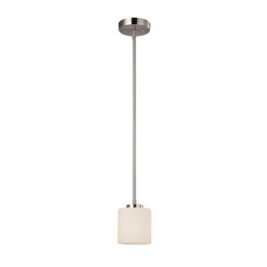 Canarm Leigha 1 Light Rod Pendant in Brushed Nickel Ipl423a01bn - All