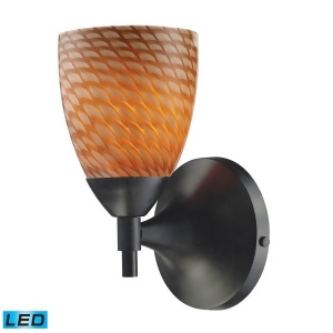 Elk Celina 1-Light Sconce in Dark Rust with Coco Glass 10150-1Dr-c-led - All