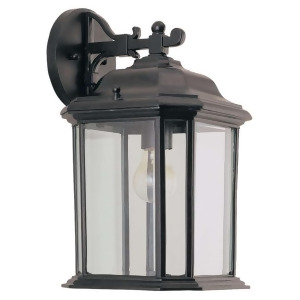 Sea Gull Lighting Single-Light Kent Outdoor Wall Lantern in Black 84031-12 - All