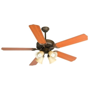 Craftmade Ceiling Fan Aged Bronze Cd Unipack w/ 52 Blades K10634 - All