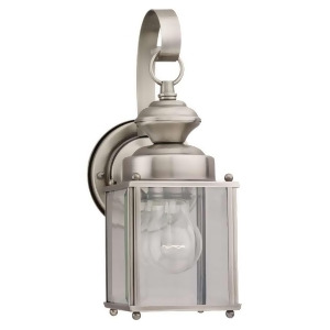 Sea Gull Lighting One Light Outdoor Lantern in Antique Brushed Nickel 8456-965 - All