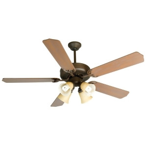 Craftmade Ceiling Fan Aged Bronze Cd Unipack w/ 52 Blades K10633 - All