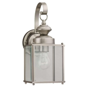 Sea Gull Lighting One Light Outdoor Lantern in Antique Brushed Nickel 8457-965 - All