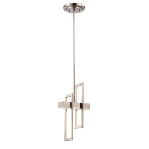 Nuvo Lighting Frame 1-Light Pendant in Brushed Nickel 62-106 - All