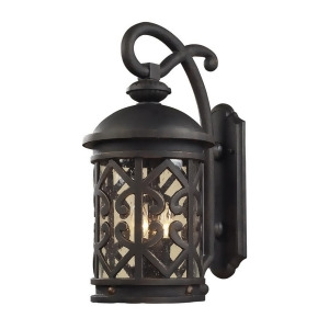 Elk Lighting Tuscany Coast 2 Light Outdoor Sconce Weathered Charcoal 42061-2 - All