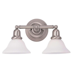 Sea Gull Lighting Two-Light Sussex Wall/Bath in Brushed Nickel 44061-962 - All