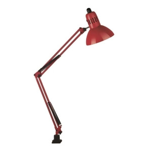 Lite Source Clamp On Swing Arm Lamp Red Ls-105red - All