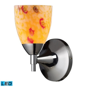 Elk Celina 1-Light Sconce in Polished Chrome and Yellow Glass 10150-1Pc-yw-led - All