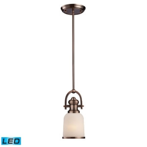 Elk Lighting Brooksdale 1-Light Pendant in Antique Copper 66181-1-Led - All