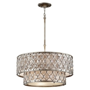 Feiss Lucia 6-Light Chandelier in Burnished Silver F2707-6bus - All