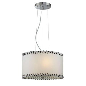 Lite Source Pendant Lamp Polished Silver Paper Shade Ls-18858 - All