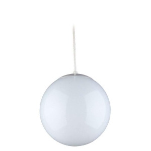 Sea Gull Lighting Single-Light White Pendant in White 6020-15 - All