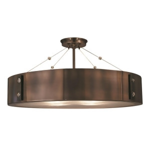 Framburg Oracle 4 Light Semi Flush Mount in Ebony 5394Rb-eb - All