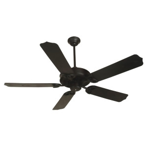 Craftmade Ceiling Fan Flat Black Outdoor Patio Fan w/ 52 Blades K10163 - All