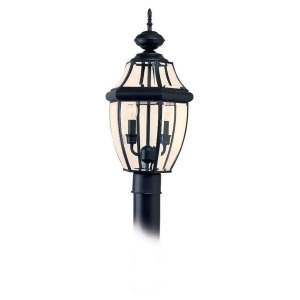 Sea Gull Lighting Two-Light Lancaster Black Post Lantern in Black 8229-12 - All